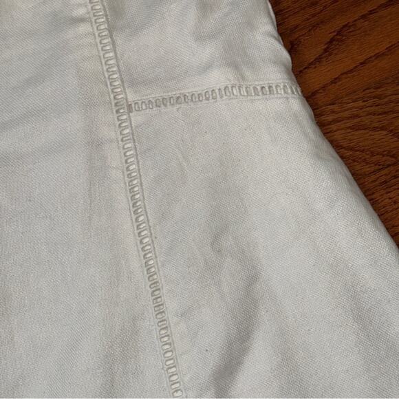 Loft White Linen Cotton Mini Flare Skirt Size Size 6P - Picture 5 of 6